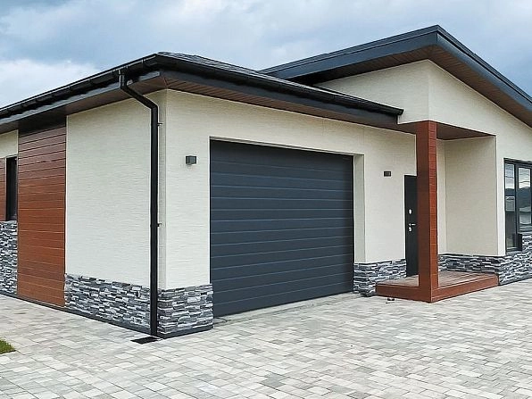 Cекционные ворота 3300х2400 мм антрацитовые DoorHan RSD02, https://krasnodar.doorhan.ru
